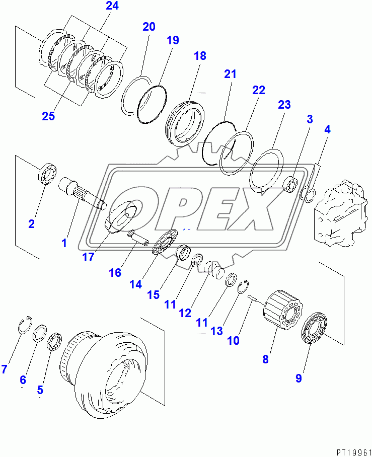  TRAVEL MOTOR (2/3)(80001-91086)