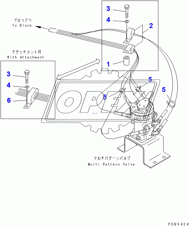  MULTI PATTERN VALVE (4WAY) (CLAMP)(94999-96513)