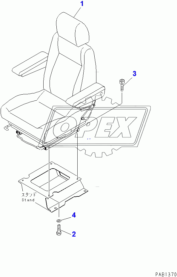  OPERATOR'S SEAT (TILT)(86930-)