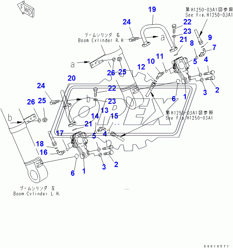  BURST VALVE PIPING (BOOM BURST VALVE)