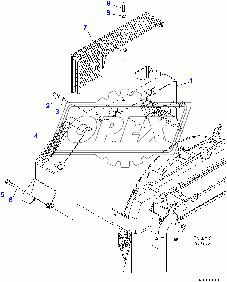  FAN GUARD (WITH AIR CONDITIONER)(250001-255833)