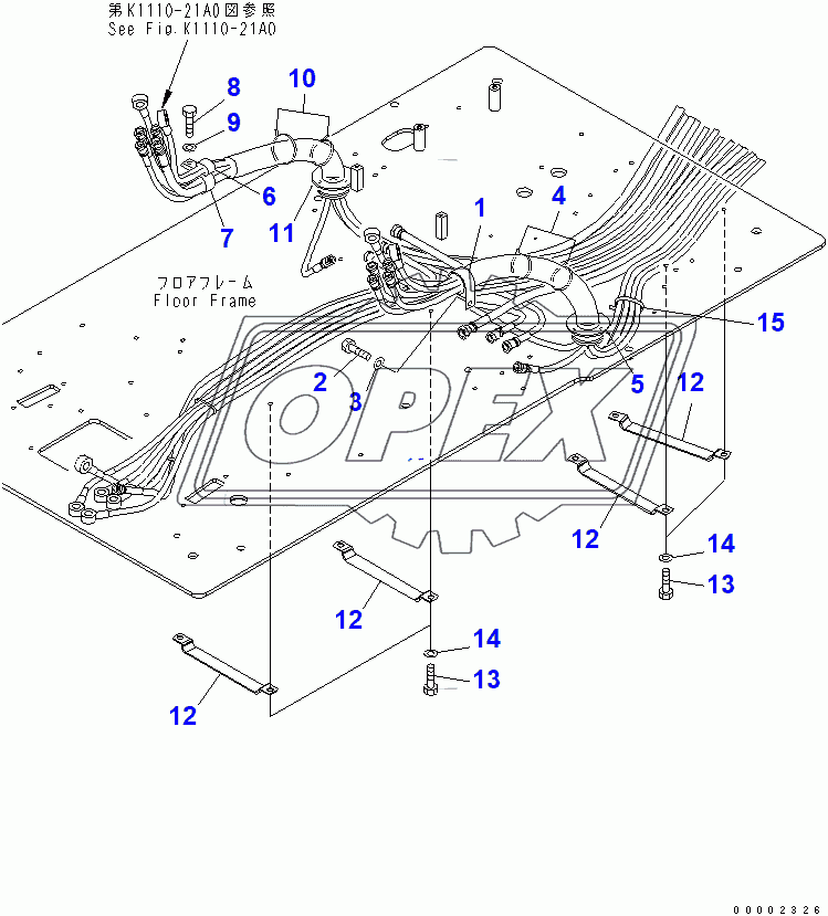  FLOOR FRAME (PPC CLAMP)(200001-250000)