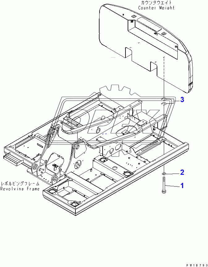  COUNTERWEIGHT MOUNTING