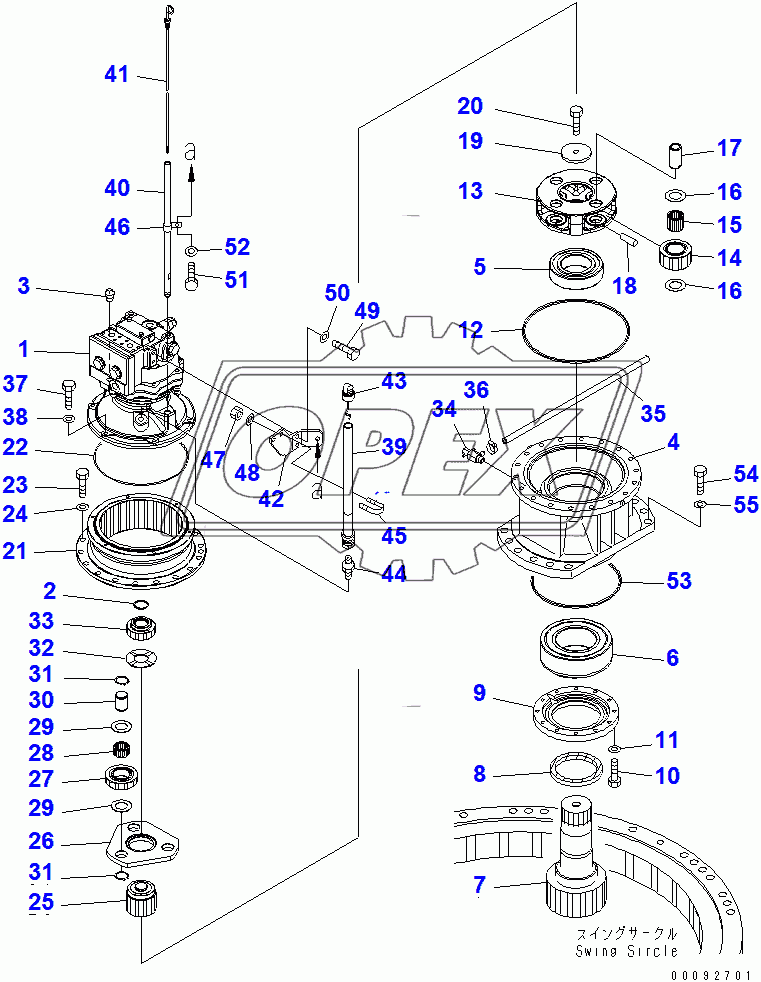  SWING MACHINERY (COLD AREA ARRANGEMENT (-40))(258354-)