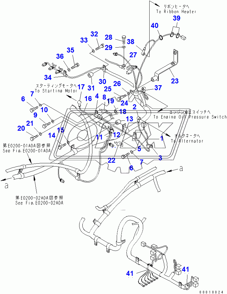  WIRING (MAIN HARNESS) (CLIP) (2/2)(250001-)