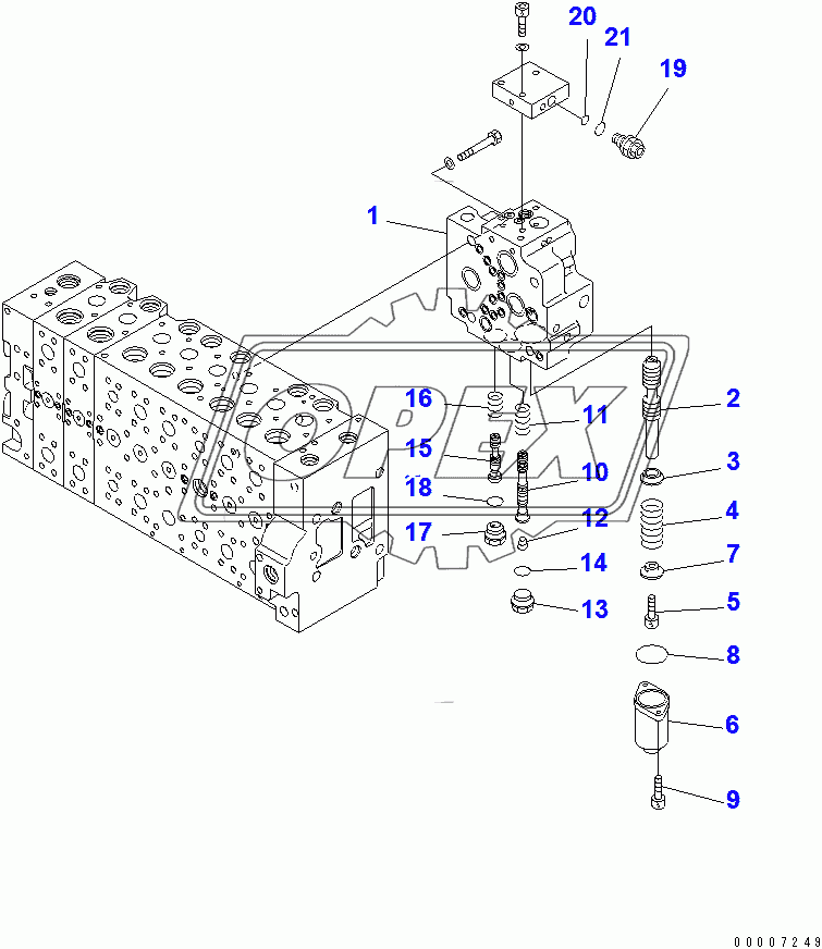  CONTROL VALVE (2-ACTUATOR) (13/21)