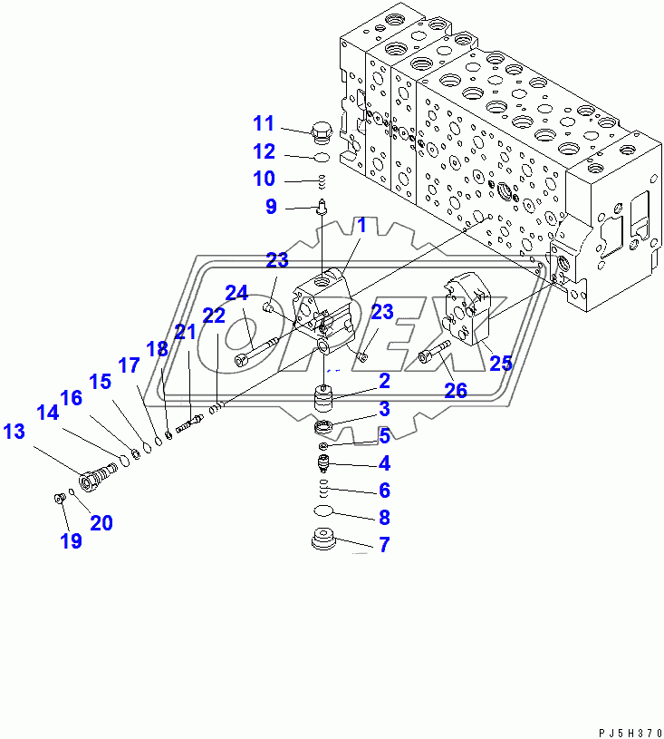  CONTROL VALVE (2-ACTUATOR) (16/21)