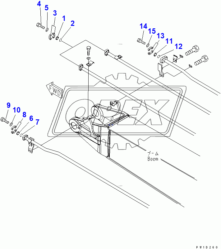  BLIND PARTS (BOOM) (1 ACTUATOR)