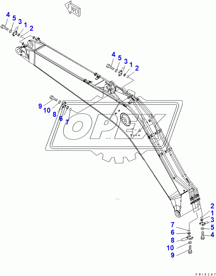  BLIND PARTS (BOOM) (FOR COMPONENT)