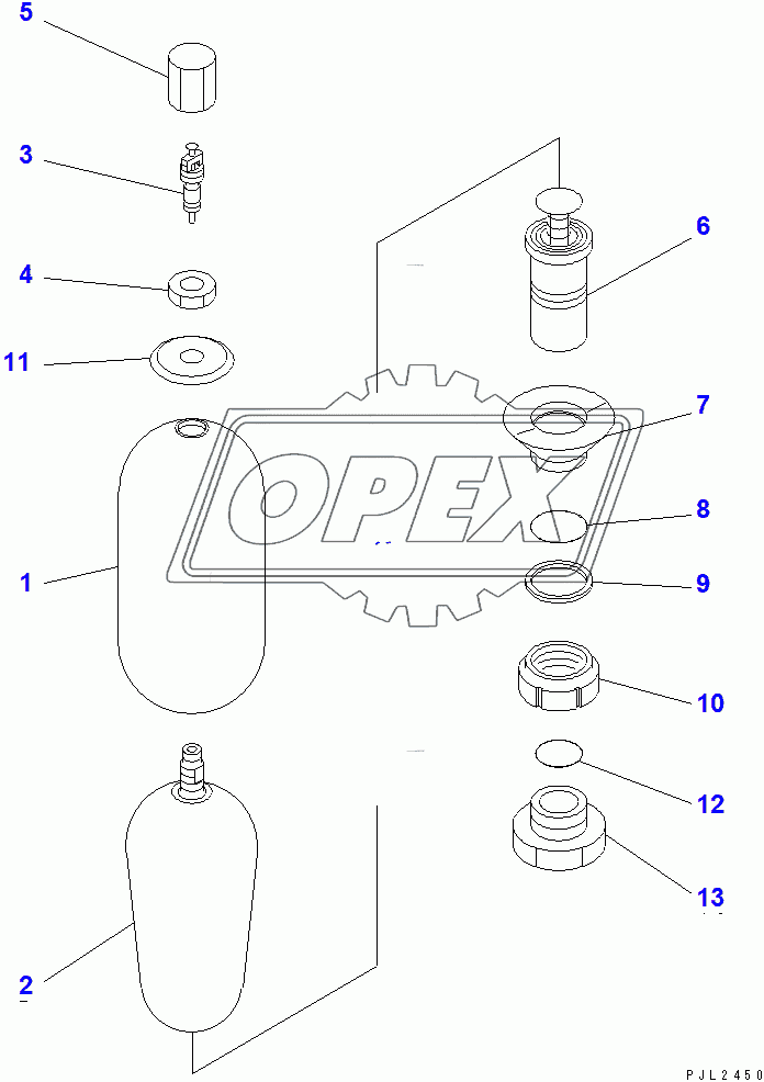  ACCUMULATOR (AL300-1) (INNER PARTS)