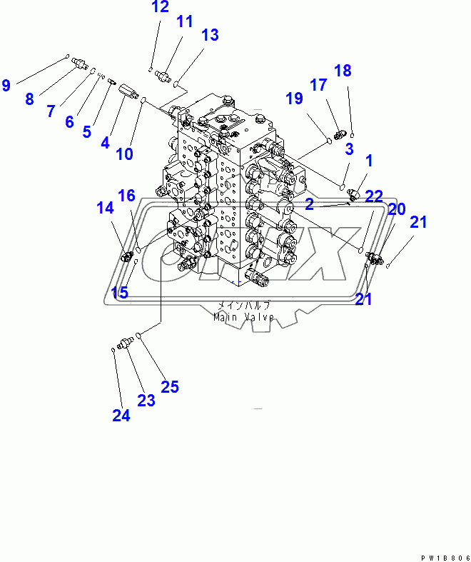  MAIN VALVE (CONNECTING PARTS) (2/2)