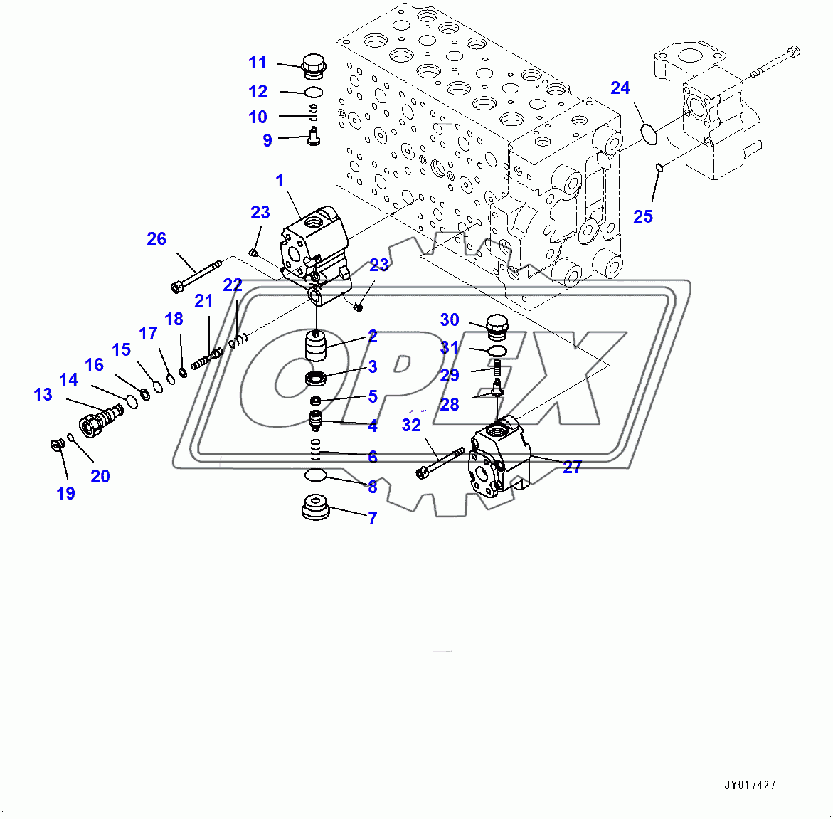  Control Valve, Inner Parts (16/17) (400001-)