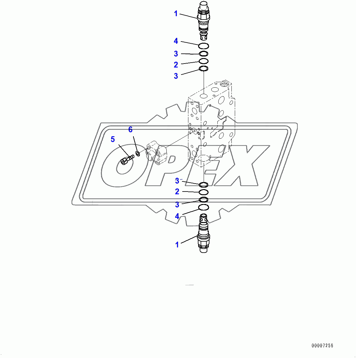  Control Valve, Service Valve (2/6) (400001-)