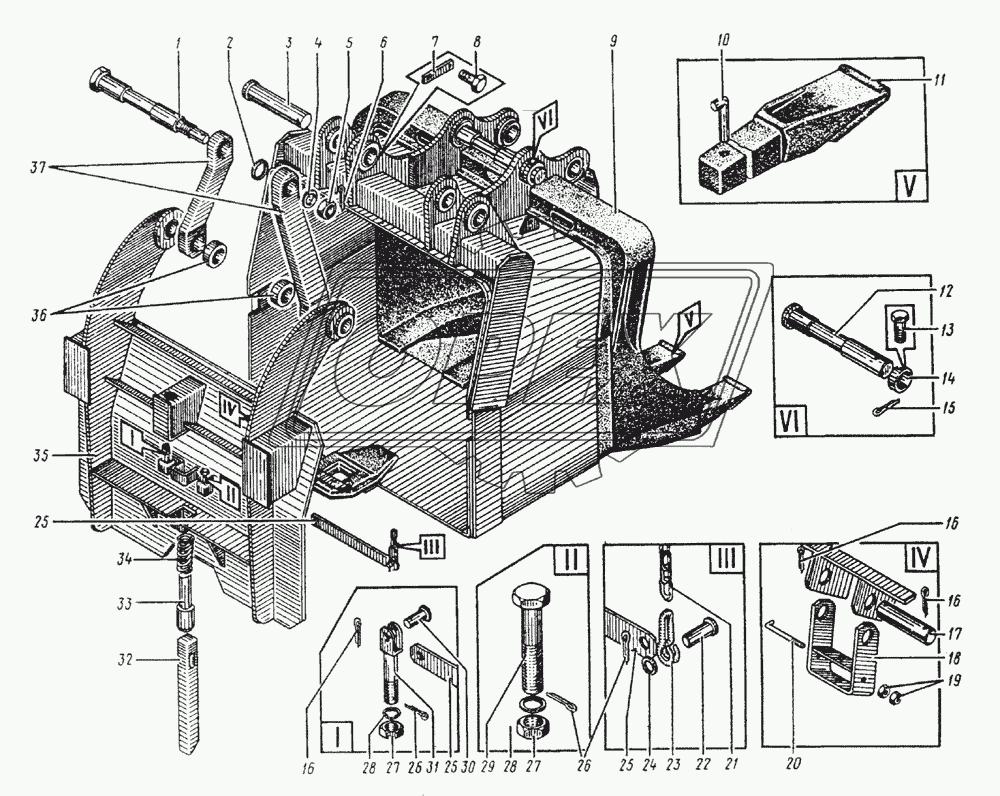 652.191 Ковш 0,65 м куб.