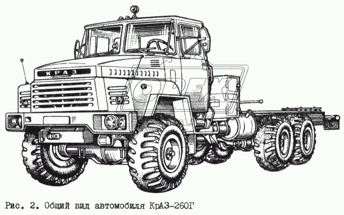 Общий вид автомобиля КрАЗ-260Г