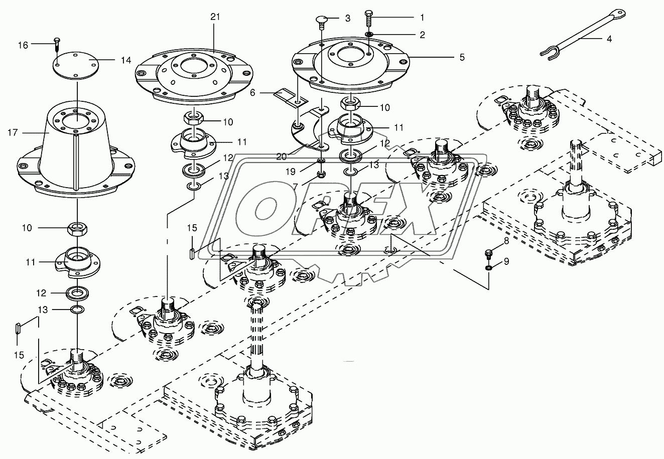 Cutter bar with quick coupler 1