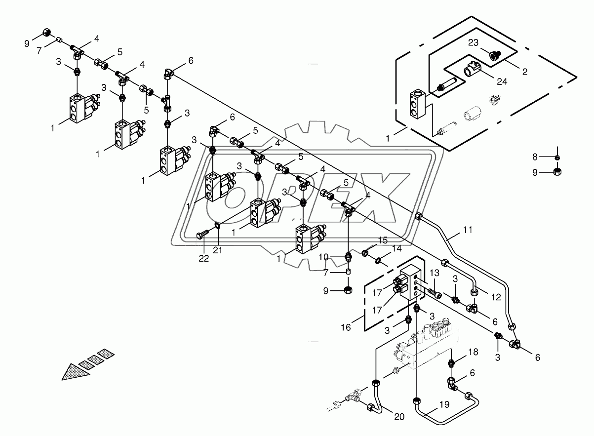 Hydraulics-control valve