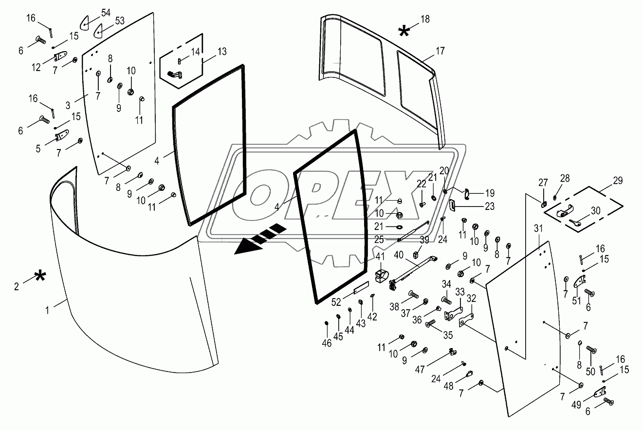 Cab-glazing