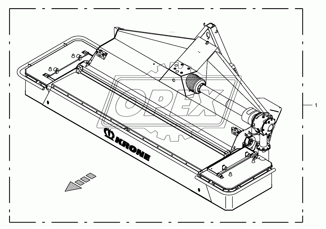 Per mower unit front (CRI)