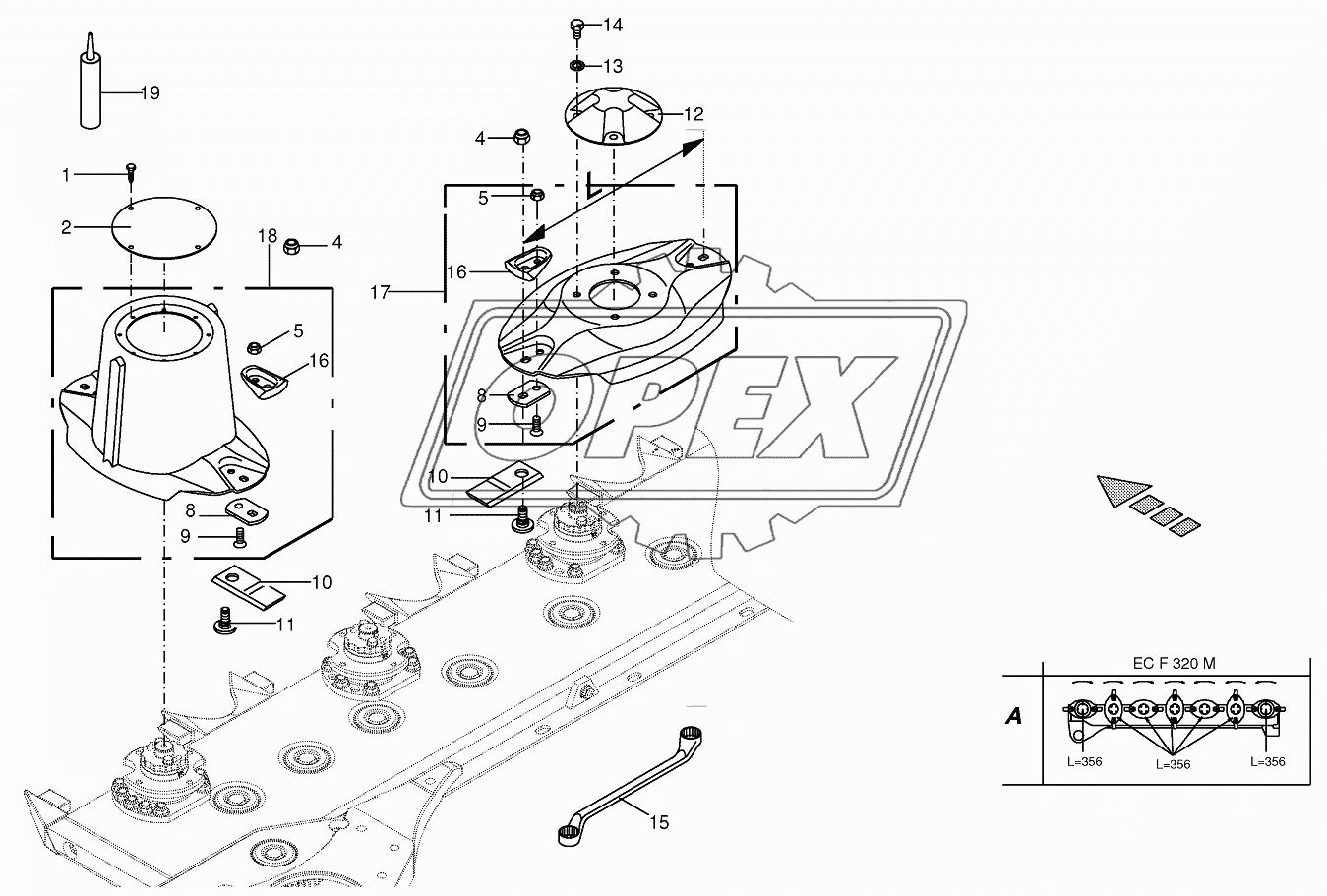 Blade fastening