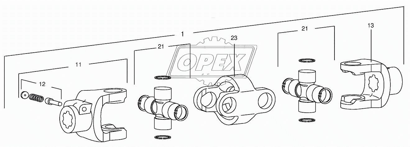 Double universal joint Walterscheid