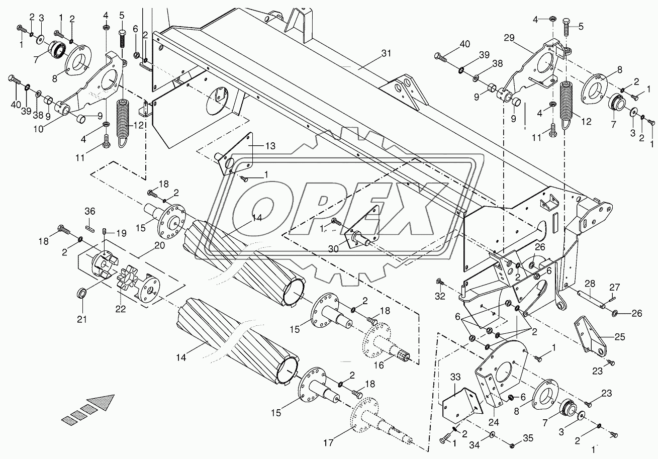 Roller cond. housing/CRI-Roller