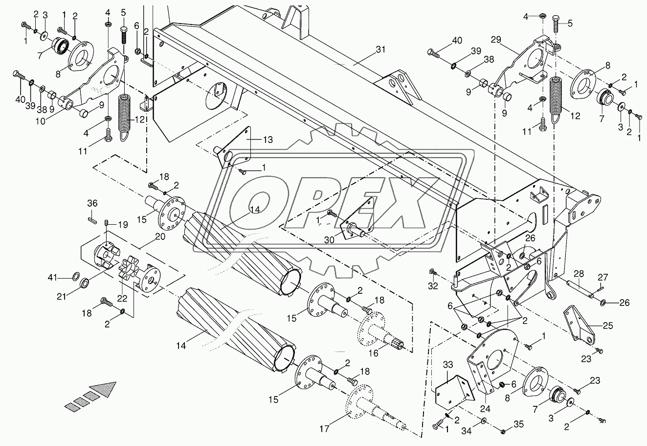 Roller cond. housing/CRI-Roller