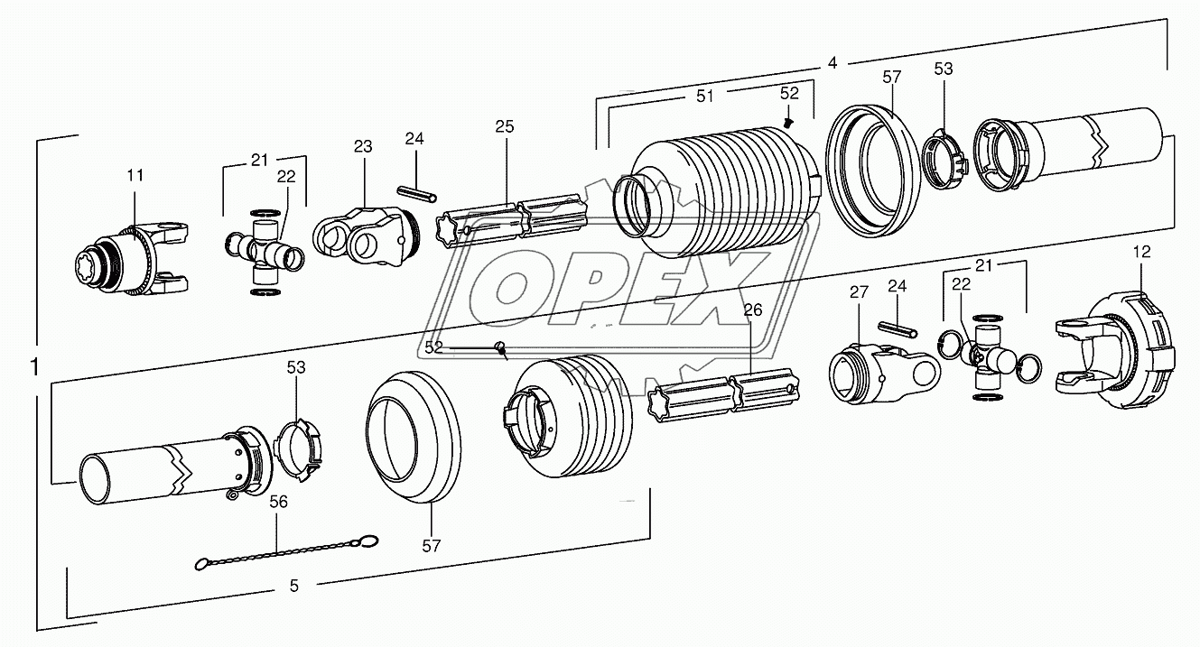 P.T.O shafts