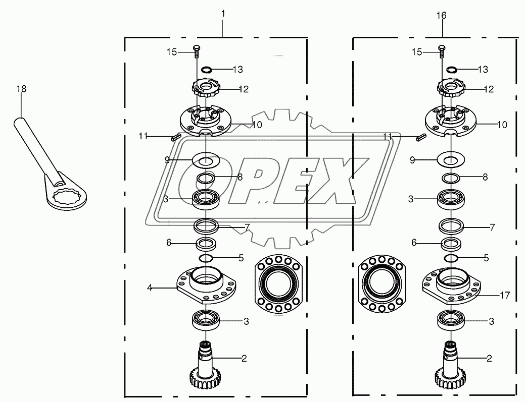 Bearing housing - SafeCut INSIDE