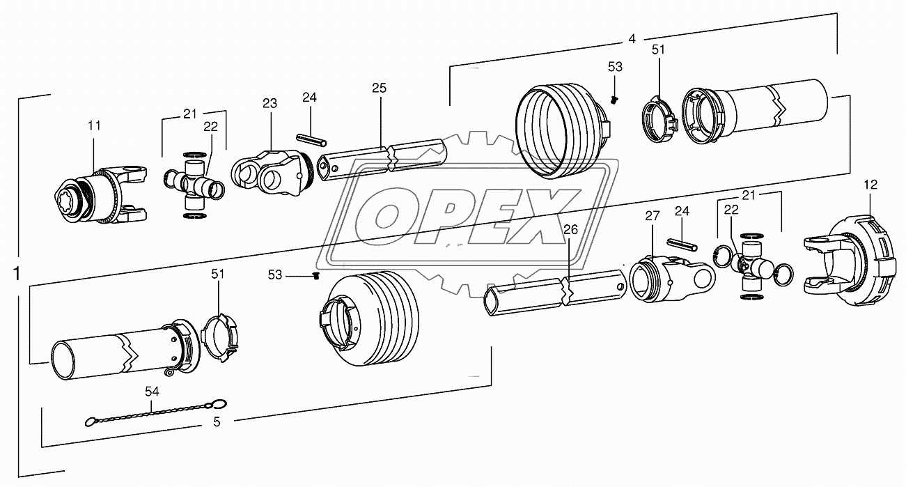 Pto drive shaft EasyCut 28M