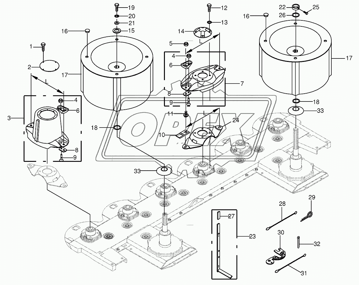 Quick coupler/Swath drum EasyCut 28P