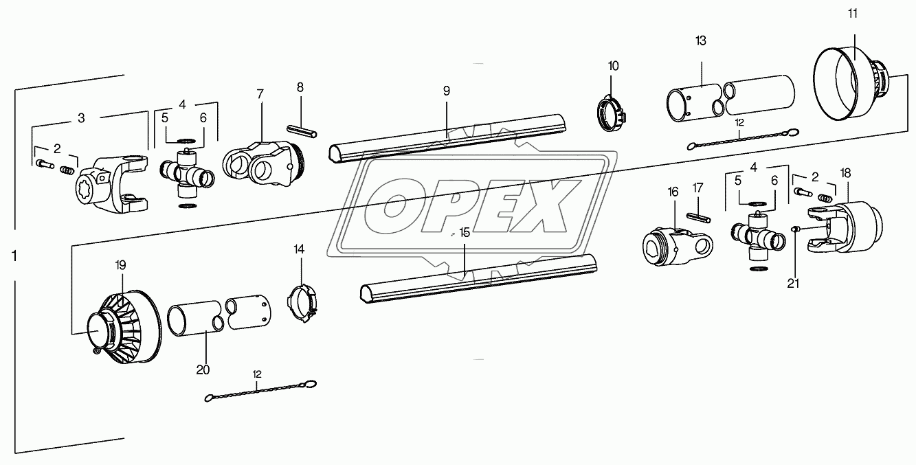 Main Pto shaft anti clockwise rotating