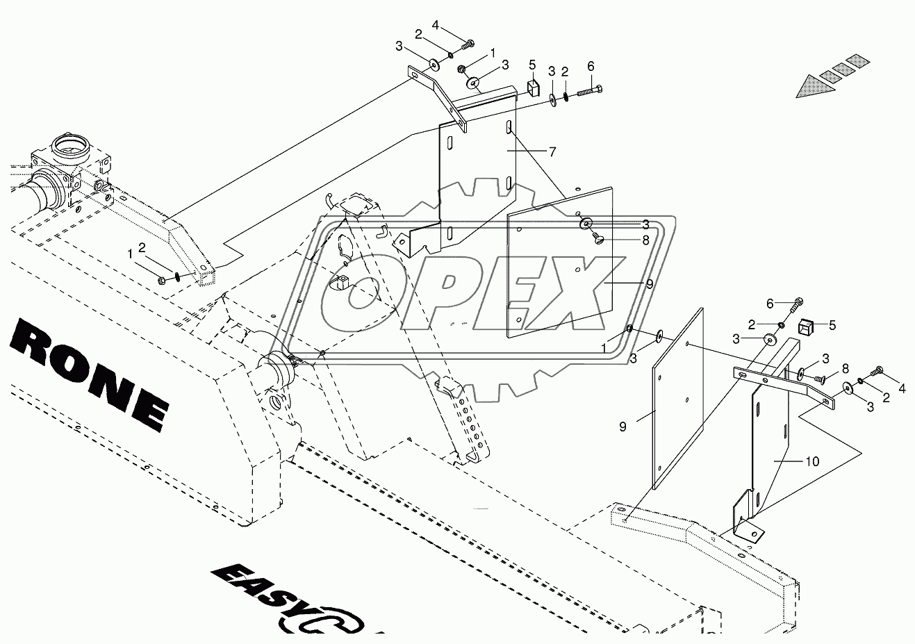 Swathing deflector EasyCut 28P