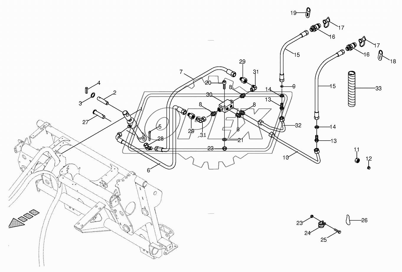 Hydraulics-Plant divider