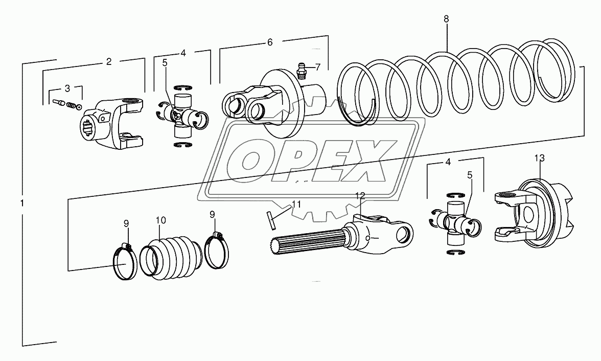 P.T.O shafts 38.0