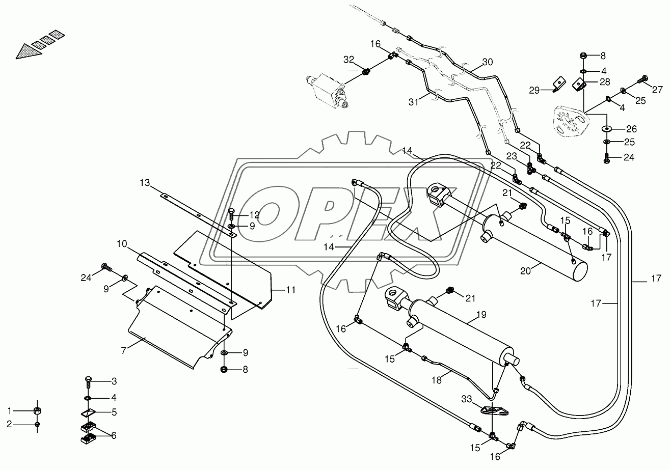 Hydraulics - lift 29.3 855051 -