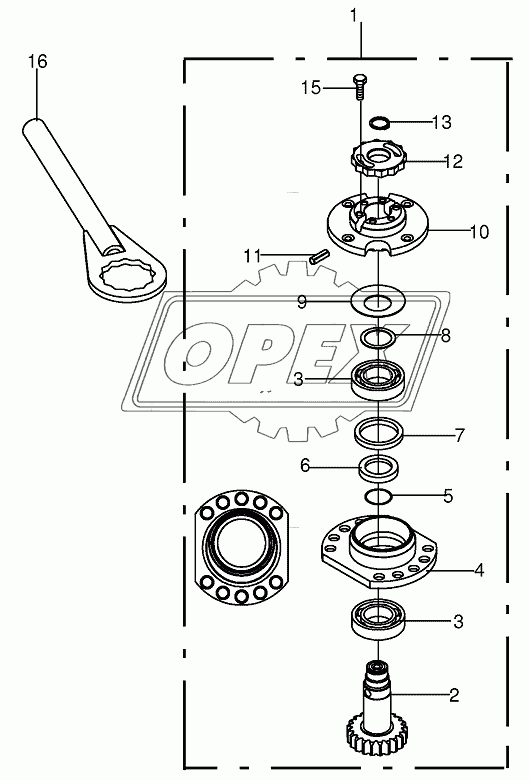 Bearing housing - SafeCut INSIDE