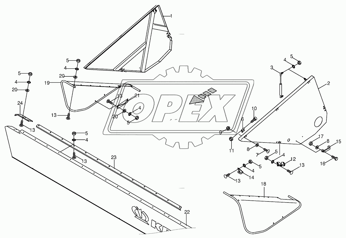 External hood / Prorecting skirt 619440 - 752300