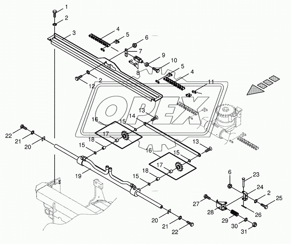 Sharpening device drive