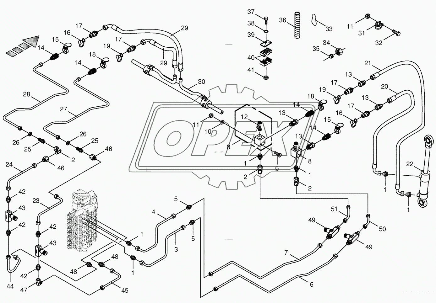 Hydraulics-sharpening device/transv. ground following