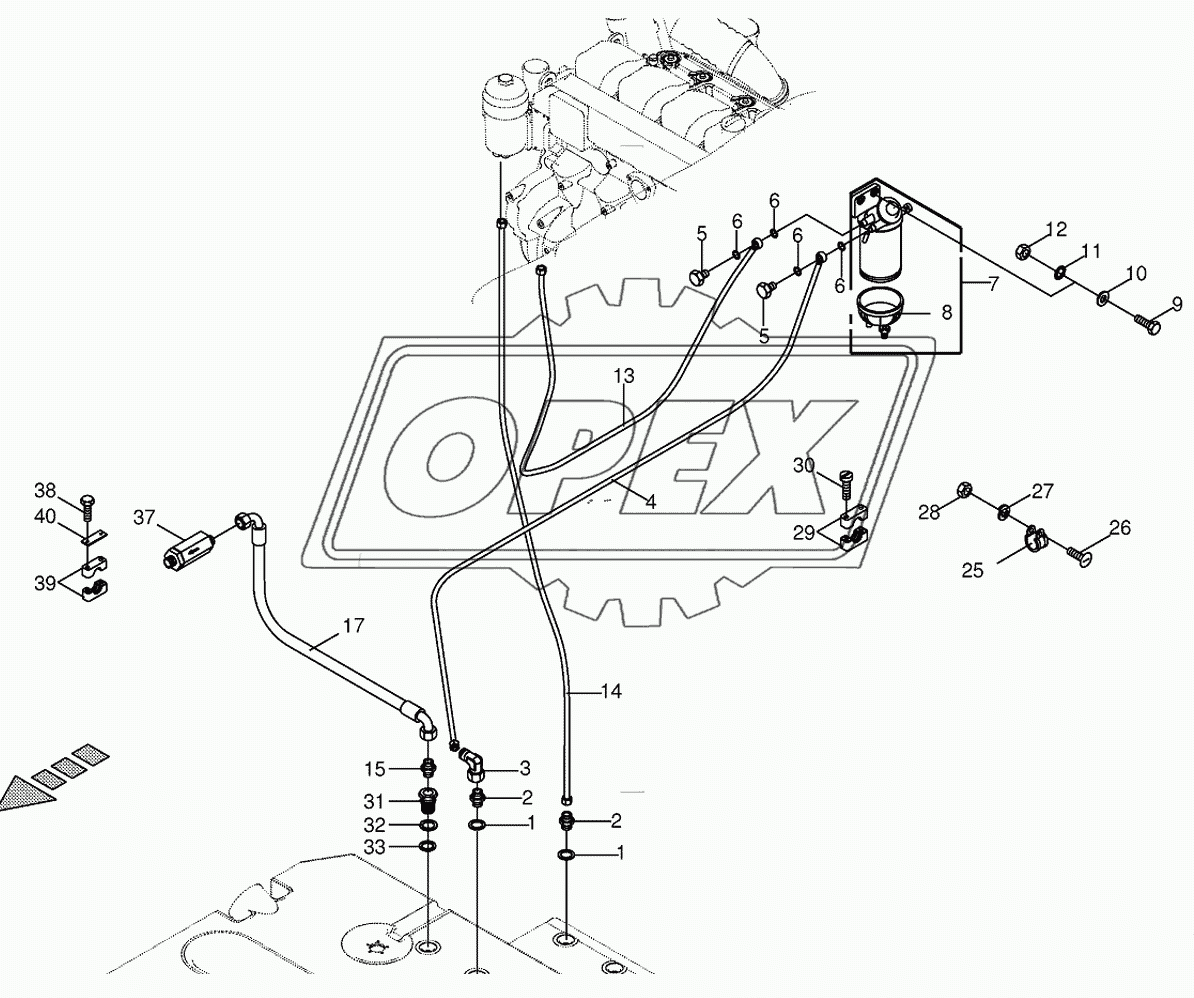 Diesel fuel pipe