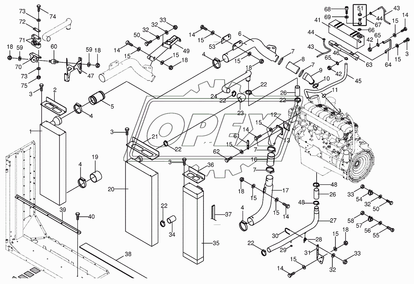 Condenser for air conditioner-cpl. 2