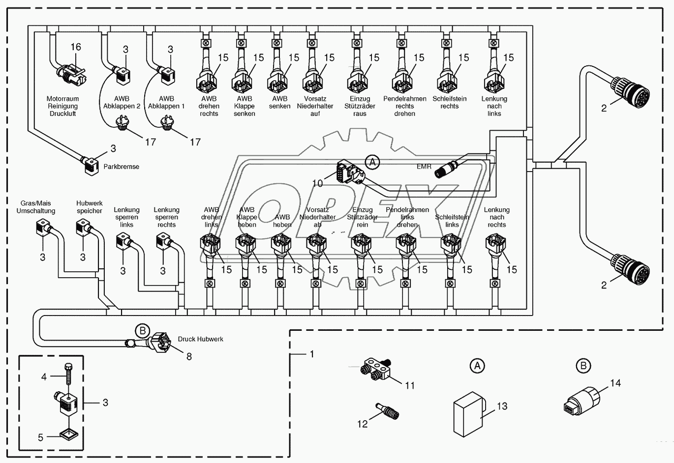 Wiring Harness-valve block