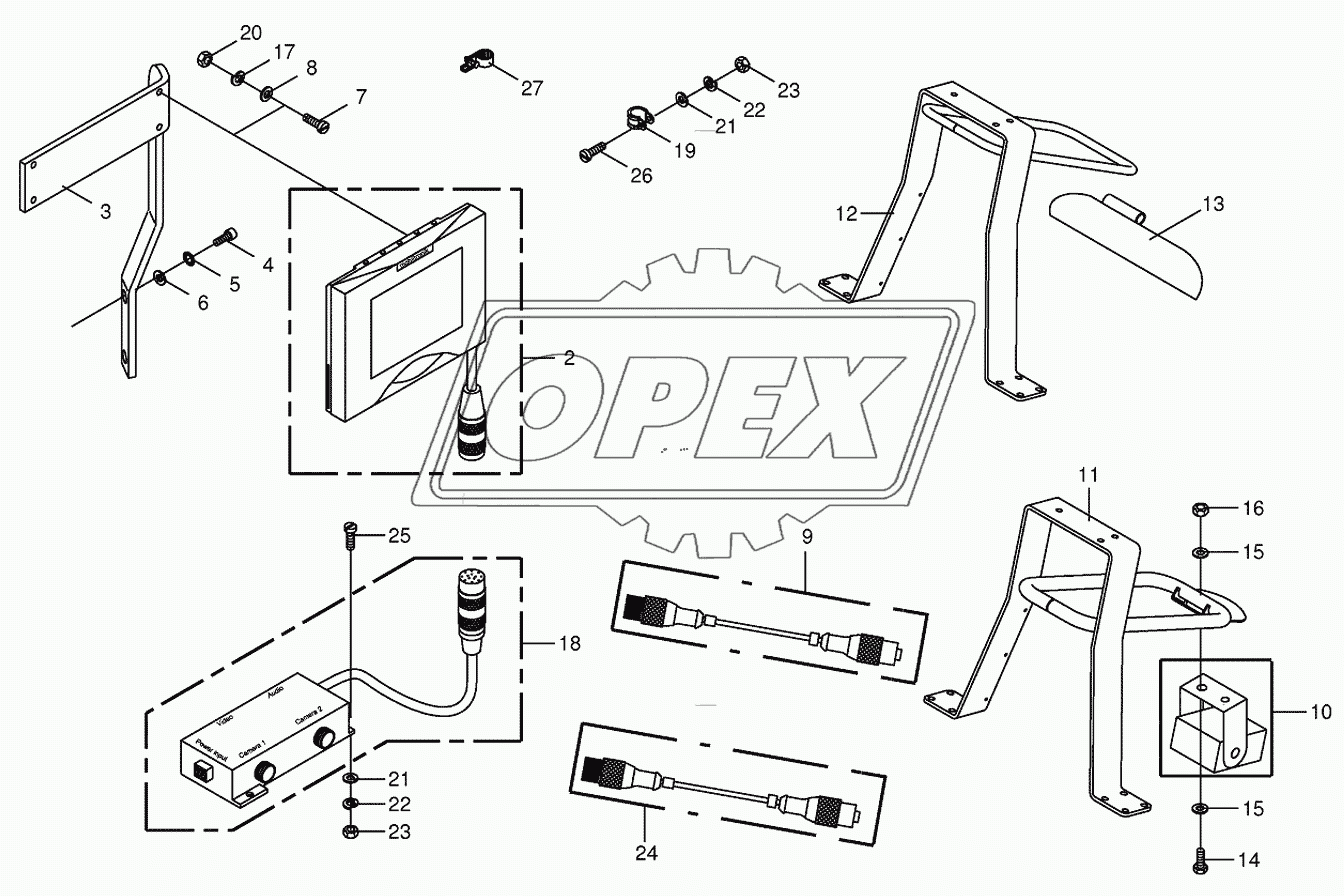 Camera surveillance/Rear view mirror 2