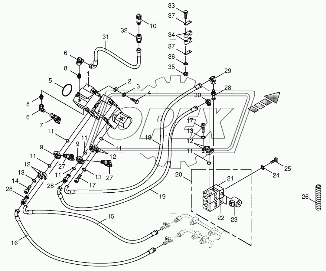 Traction drive pump