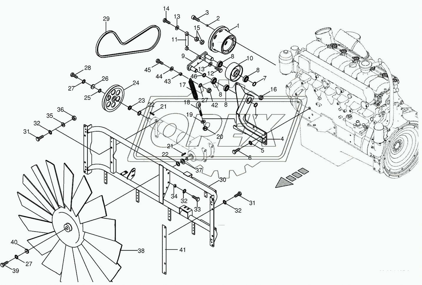 Ventilator wheel/Drive