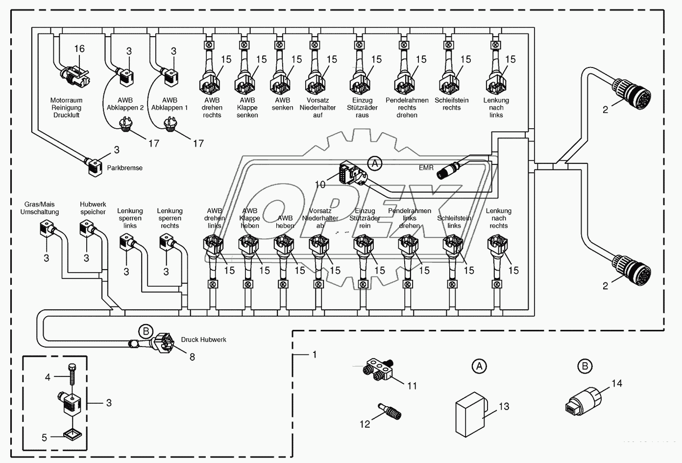 Wiring Harness-valve block