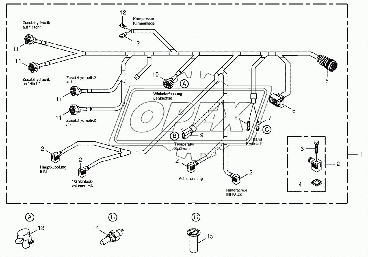 Wiring Harness-rear/drive valve