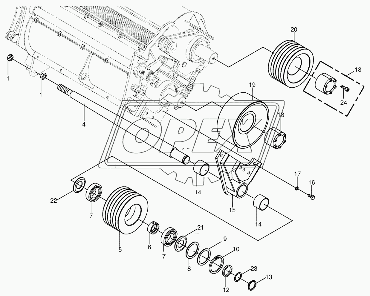 Pulley for changing directions