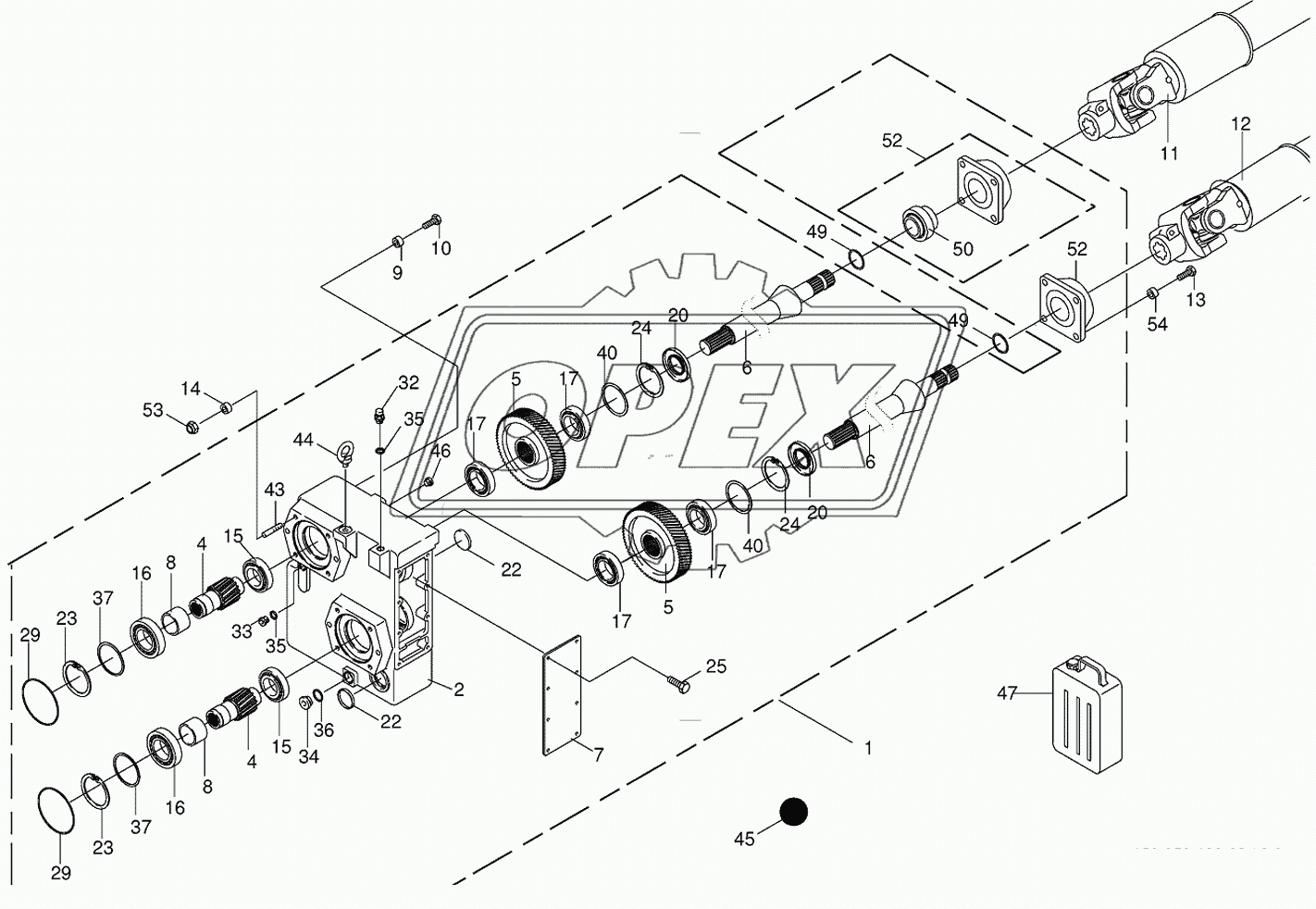 Auxiliary gearbox/Drive